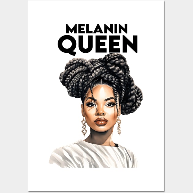 Melanin Queen Afrocentric Wall Art by Merchweaver